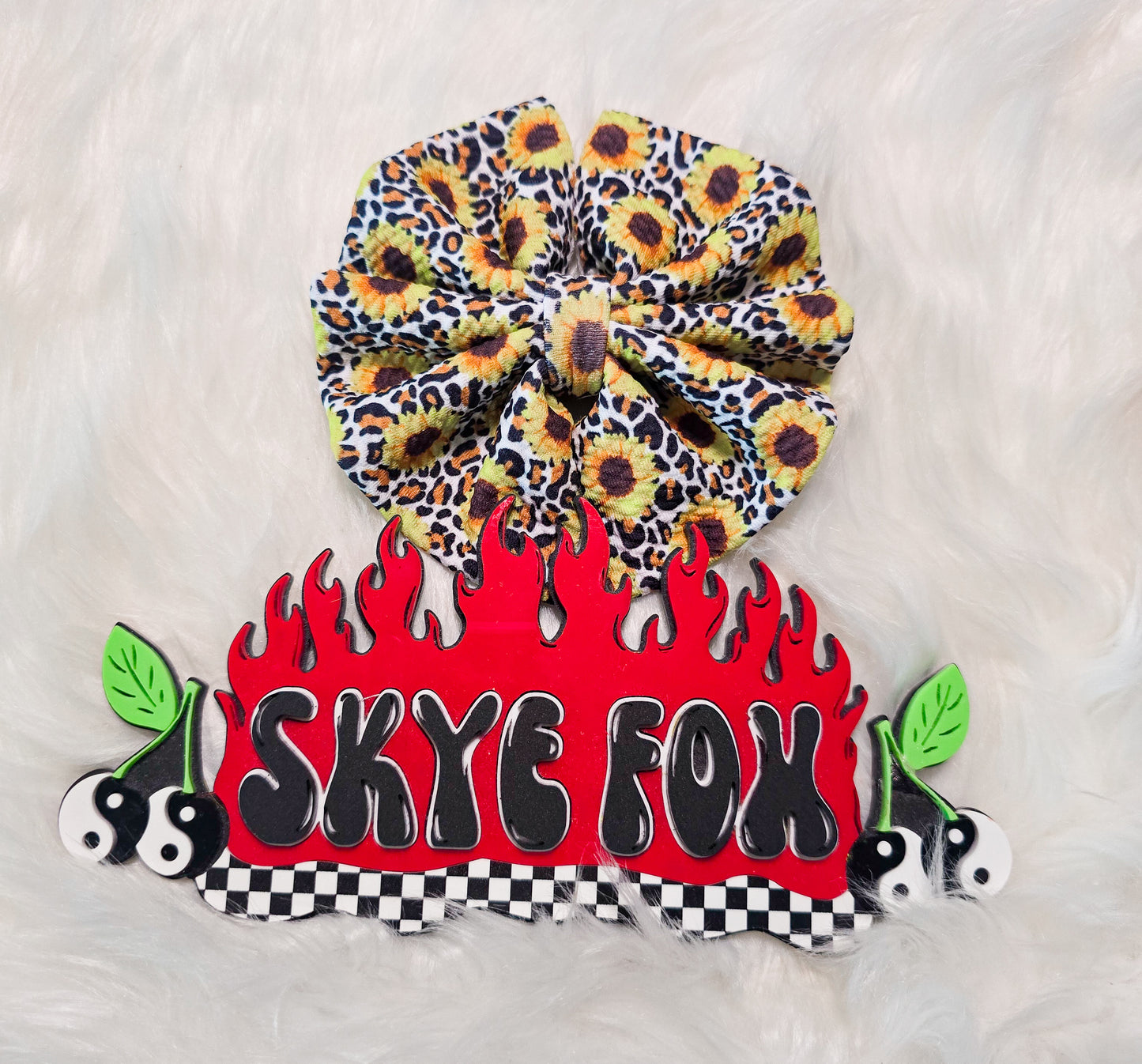 Floral 5" Hair Bow