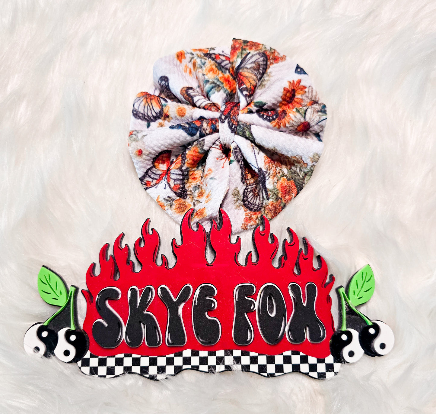 Floral 5" Hair Bow