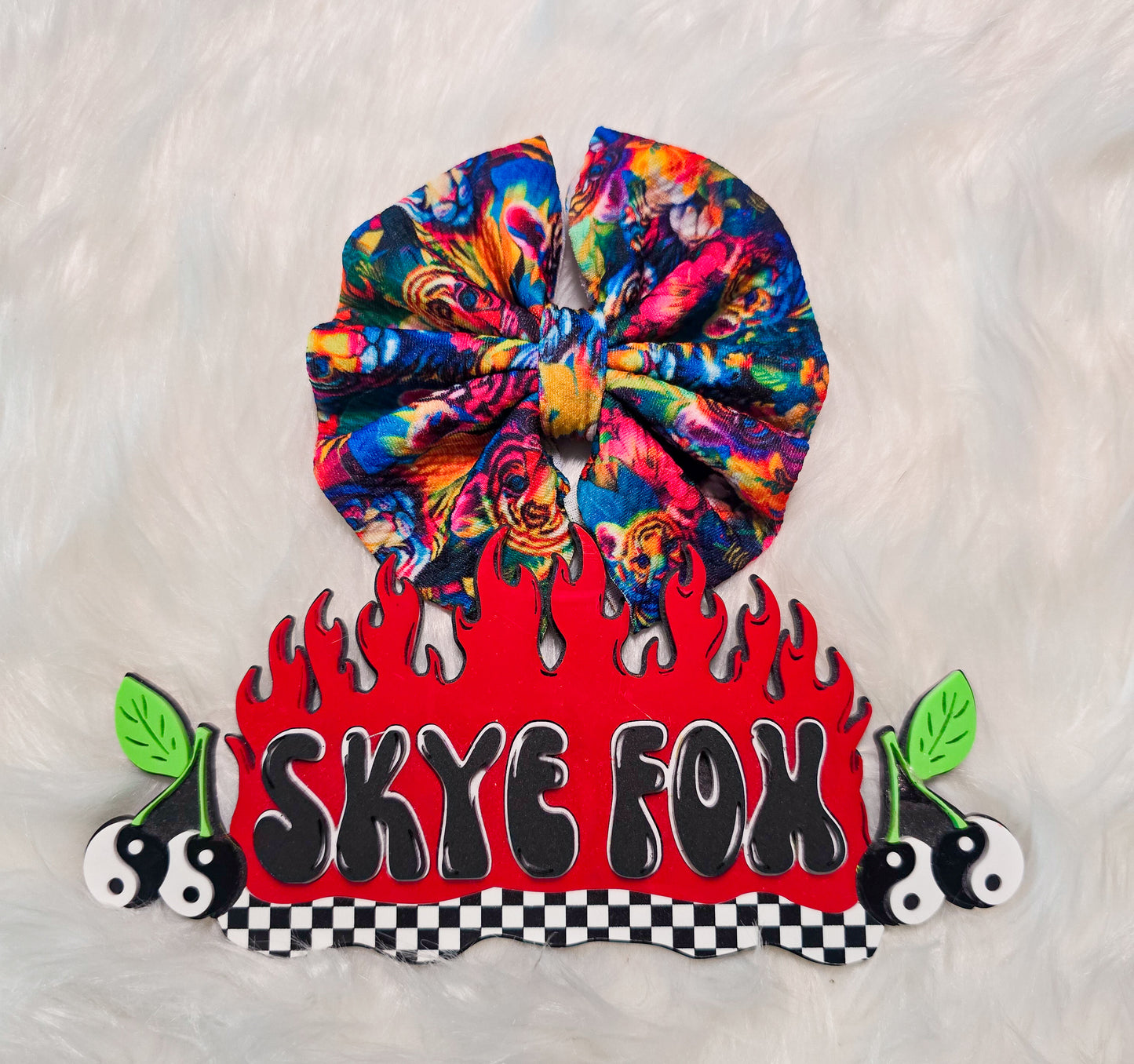 Floral 5" Hair Bow