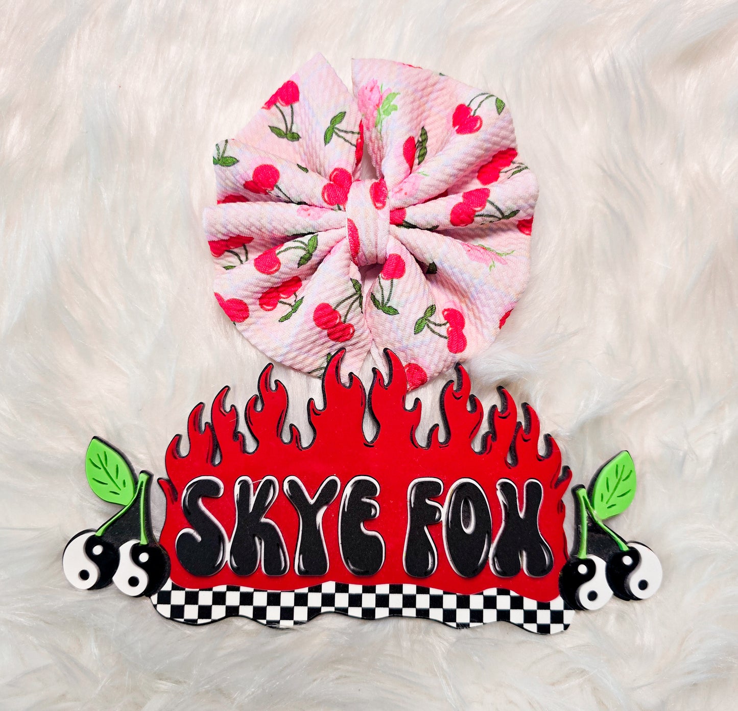 Floral 5" Hair Bow