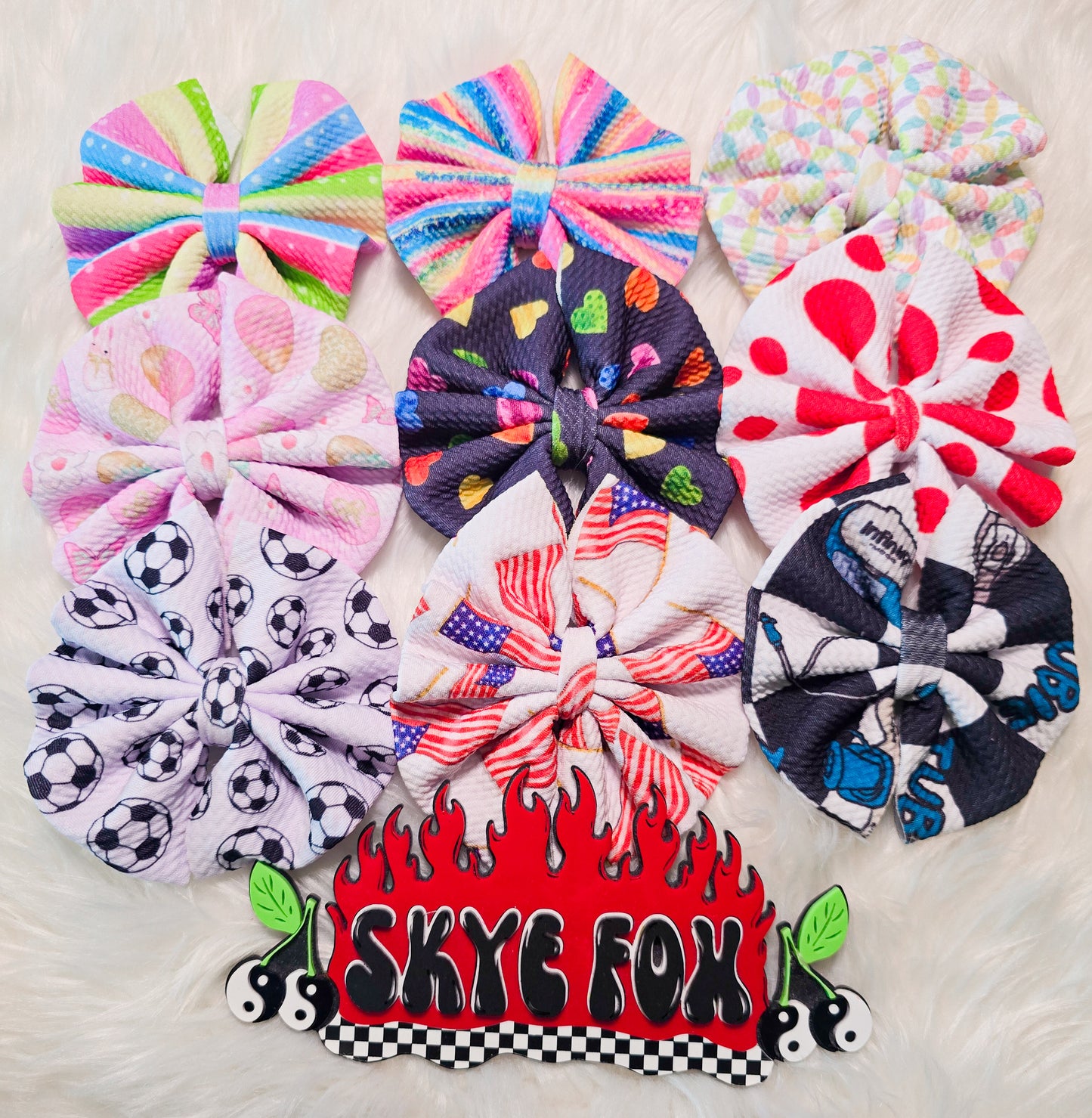 Colorful 5" Hair Bow