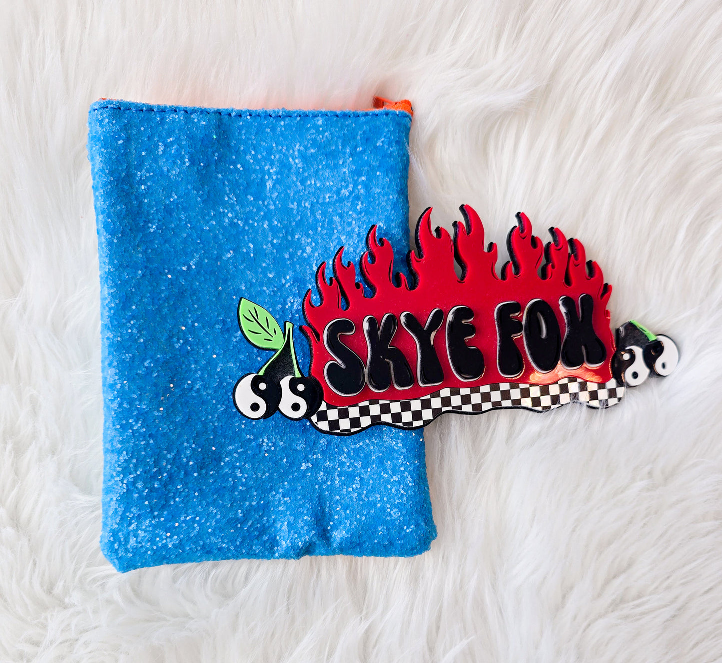 Zipper bag blue dog