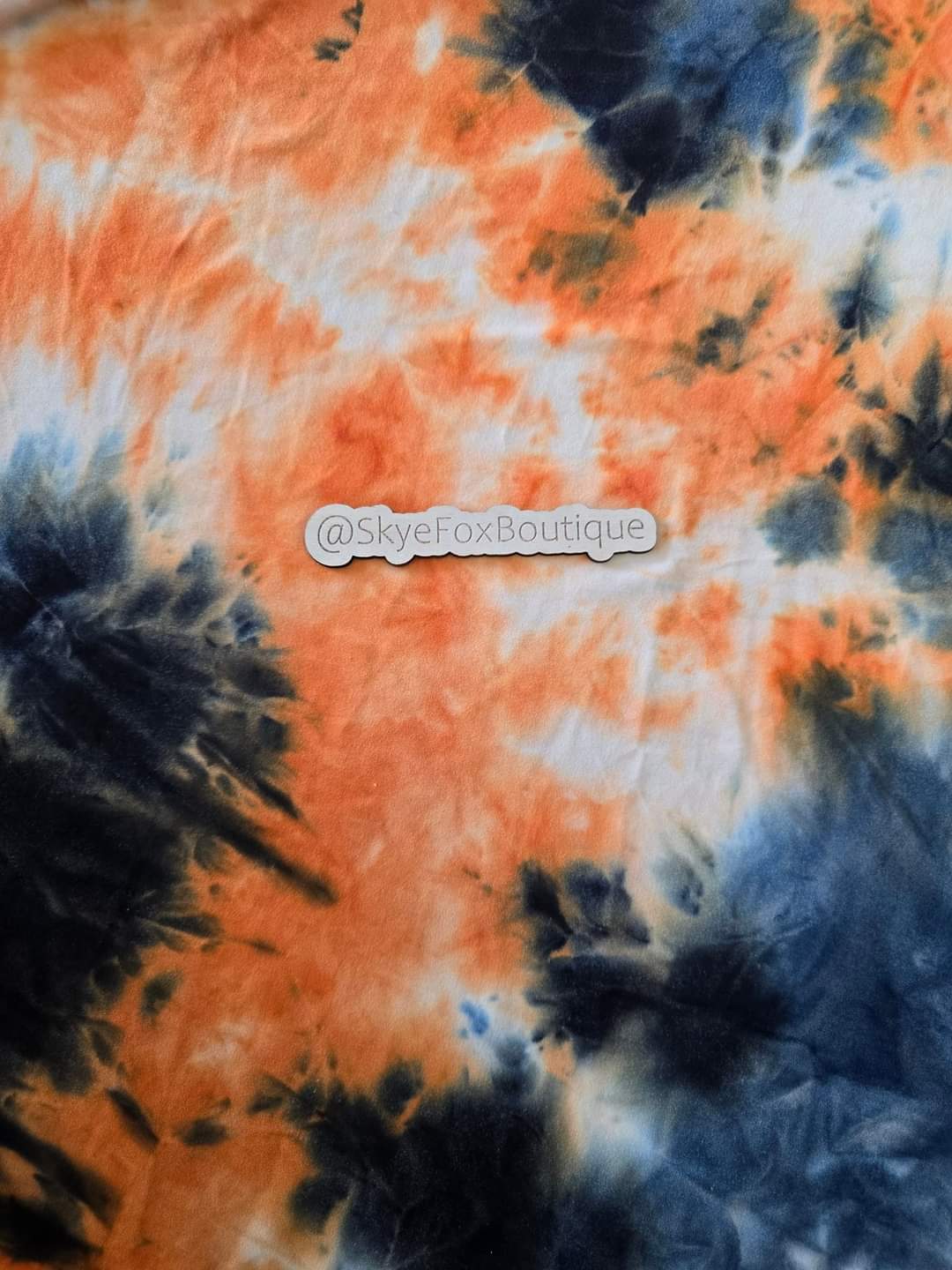 Tye Dye Orange Black