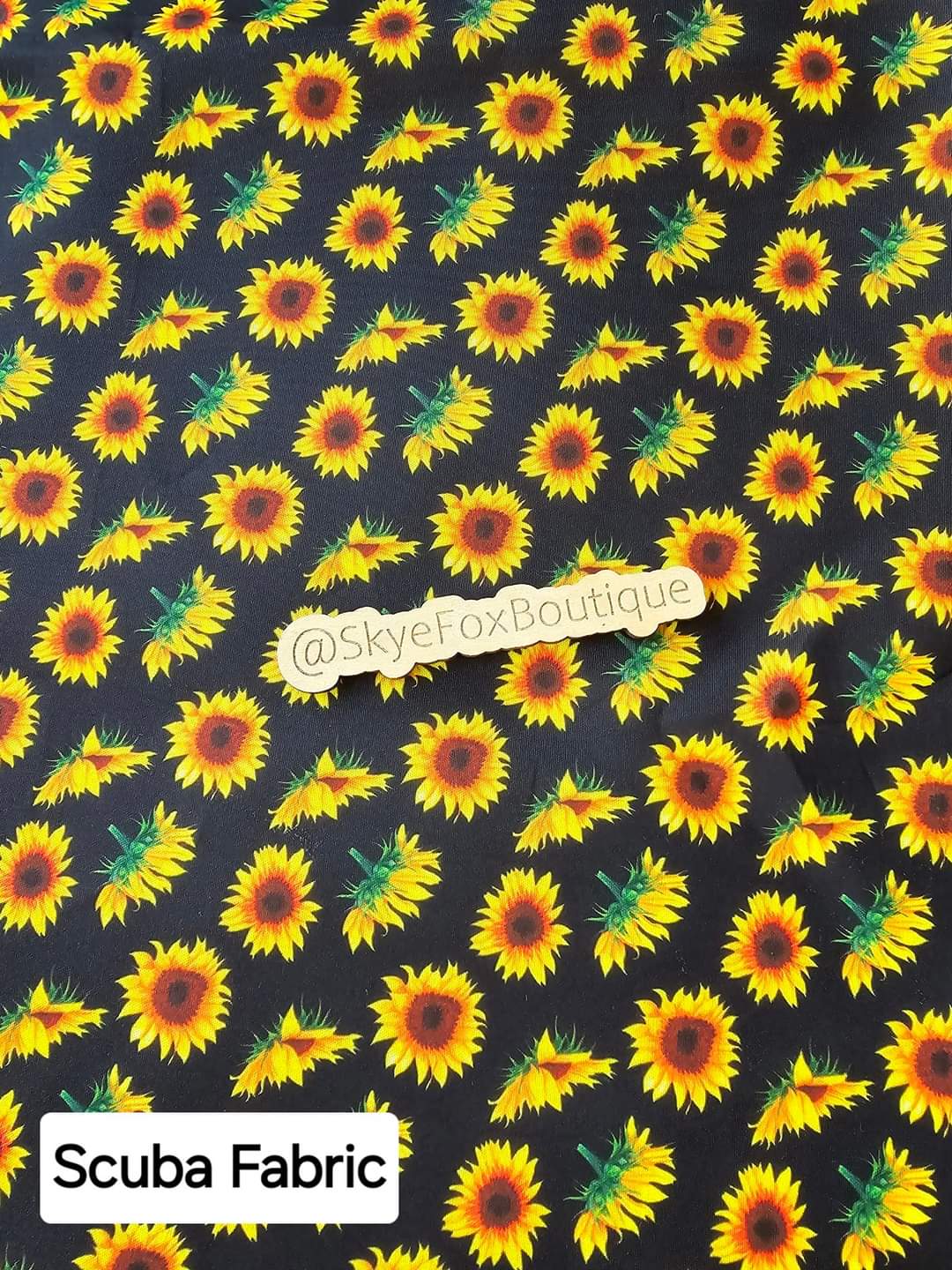 Sunflower Scuba Fabric for bows