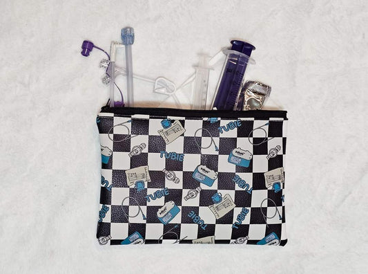 Checkered Tubie zipper Bag