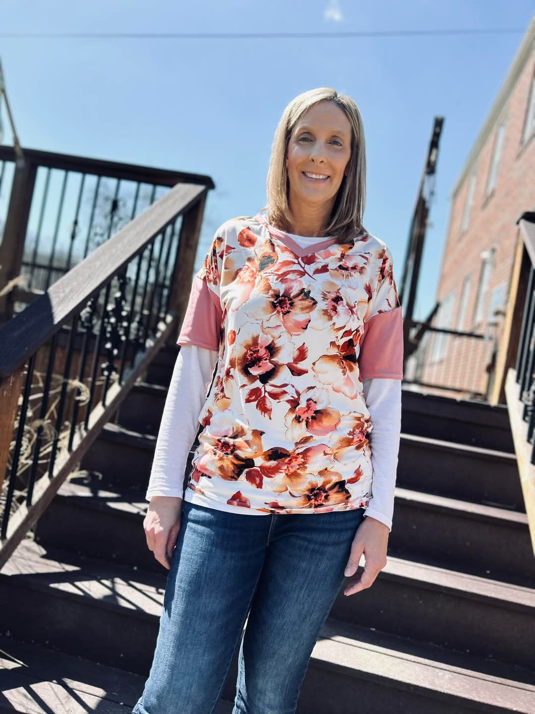 Adult Baggy V Neck