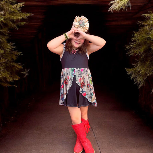 Diana's Cascading Flounce Top/ Dress 2T to 12y