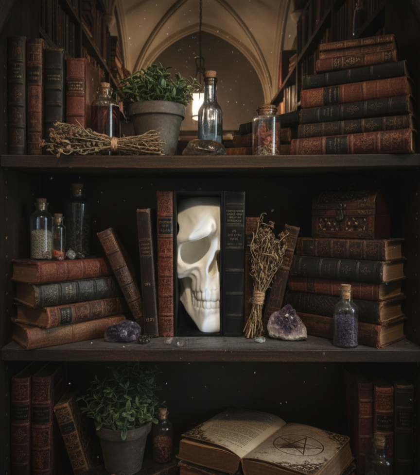 1/2 Skull Book Nook
