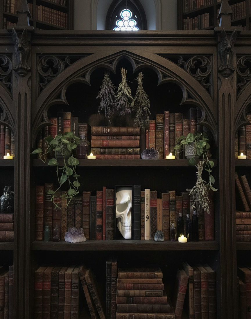 1/2 Skull Book Nook