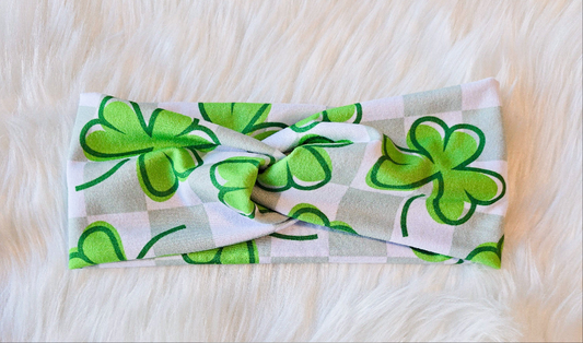Twist Headband check lucky