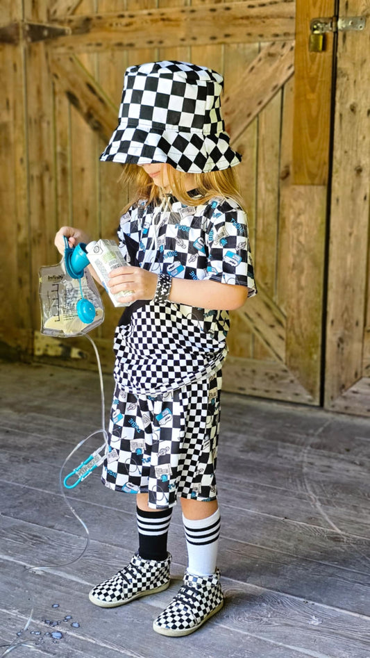 Checkered Tubie Custom Clothes