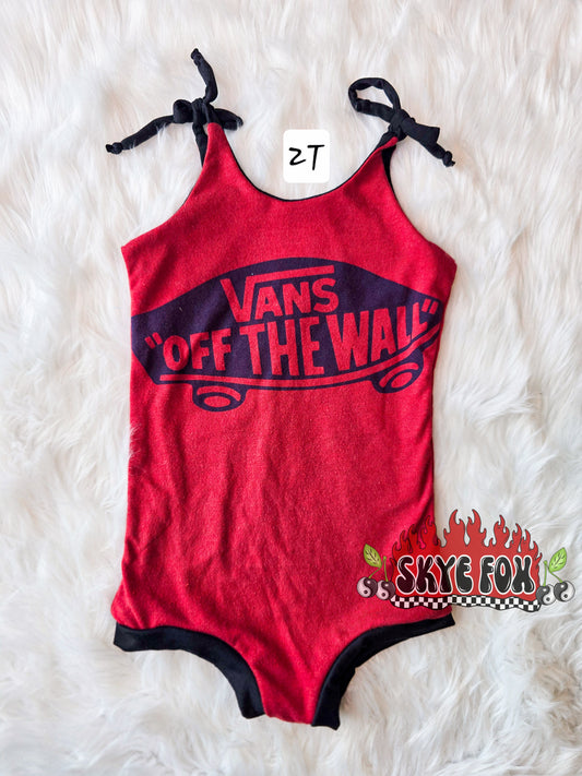 2T Tie straps romper