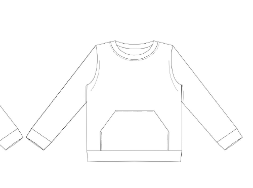 Basic Sweat Shirt 2/3T to 9/10y