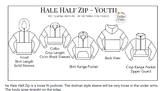 Half Zip Kids & Adult