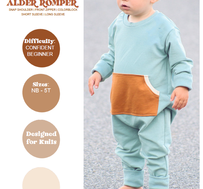 Kids Alder Romper NB to 5T