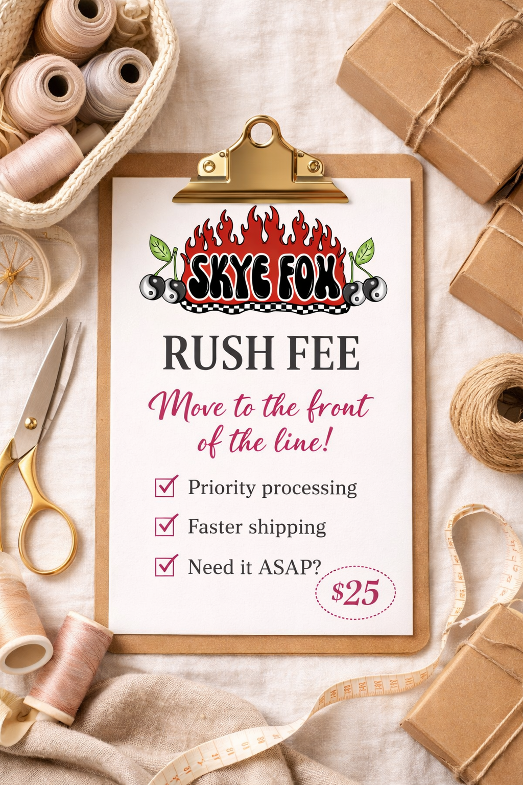 Rush fee