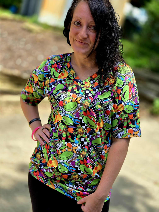 Adult Baggy V Neck