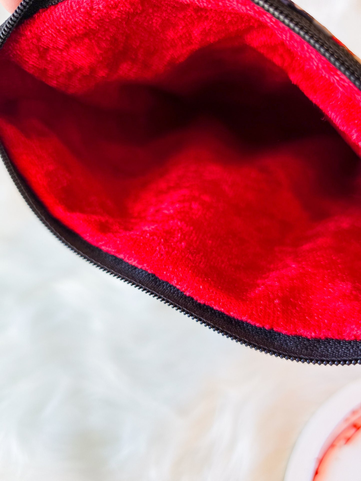 Red Kindle/ Book sleeve Zipper bag